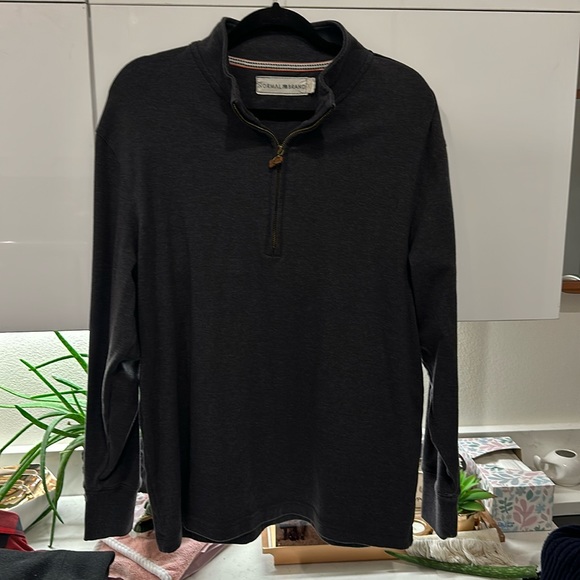 Normal brand quarter zip dark grey - Picture 1 of 3
